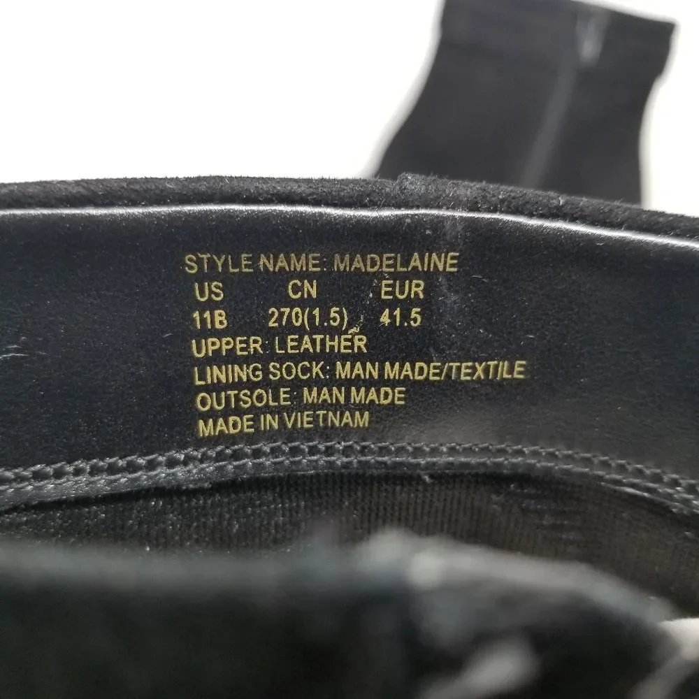 Kate Spade Black Madelaine Leather Boots